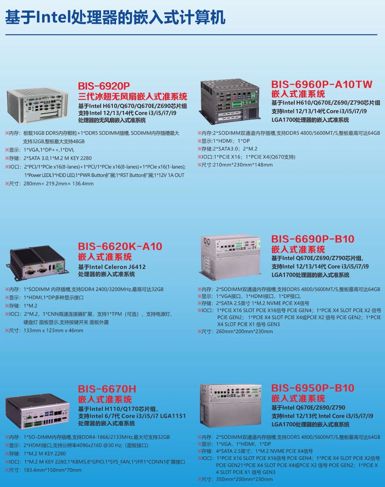 華北工控基于Intel處理器的嵌入式計算機